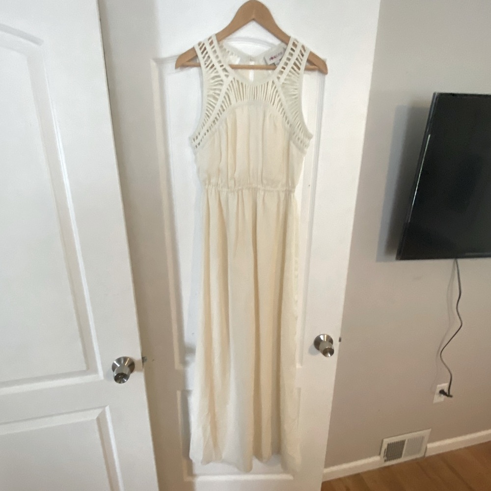 Beautiful cream maxi dress